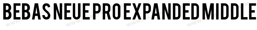 bEBAS nEUE PRO eXPANDED mIDDLE字体转换